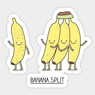 Banana split Sticker